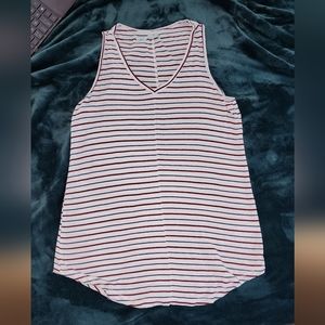 Maurices Super Soft V-Neck Striped Tank Size Small